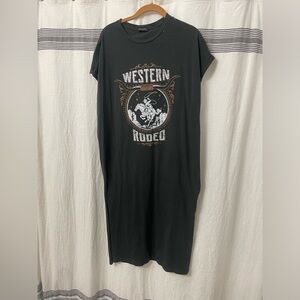 Western T shirt dress